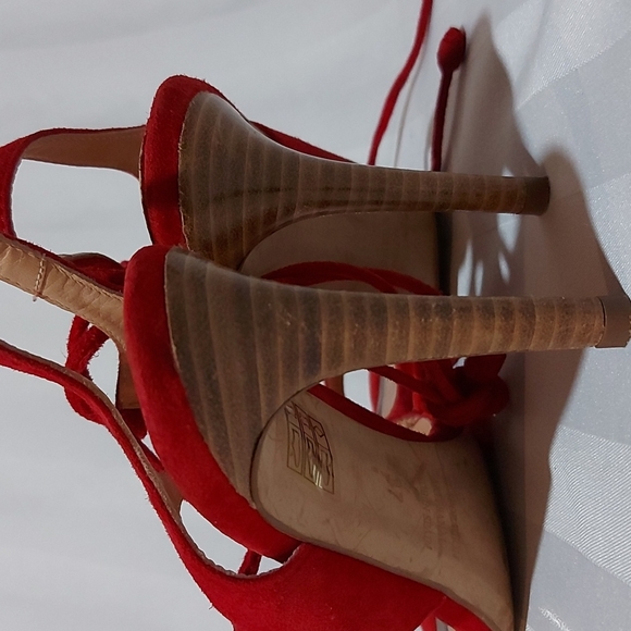 PEDRO MIRALLES RED SUEDE HEELS! - Picture 8 of 8